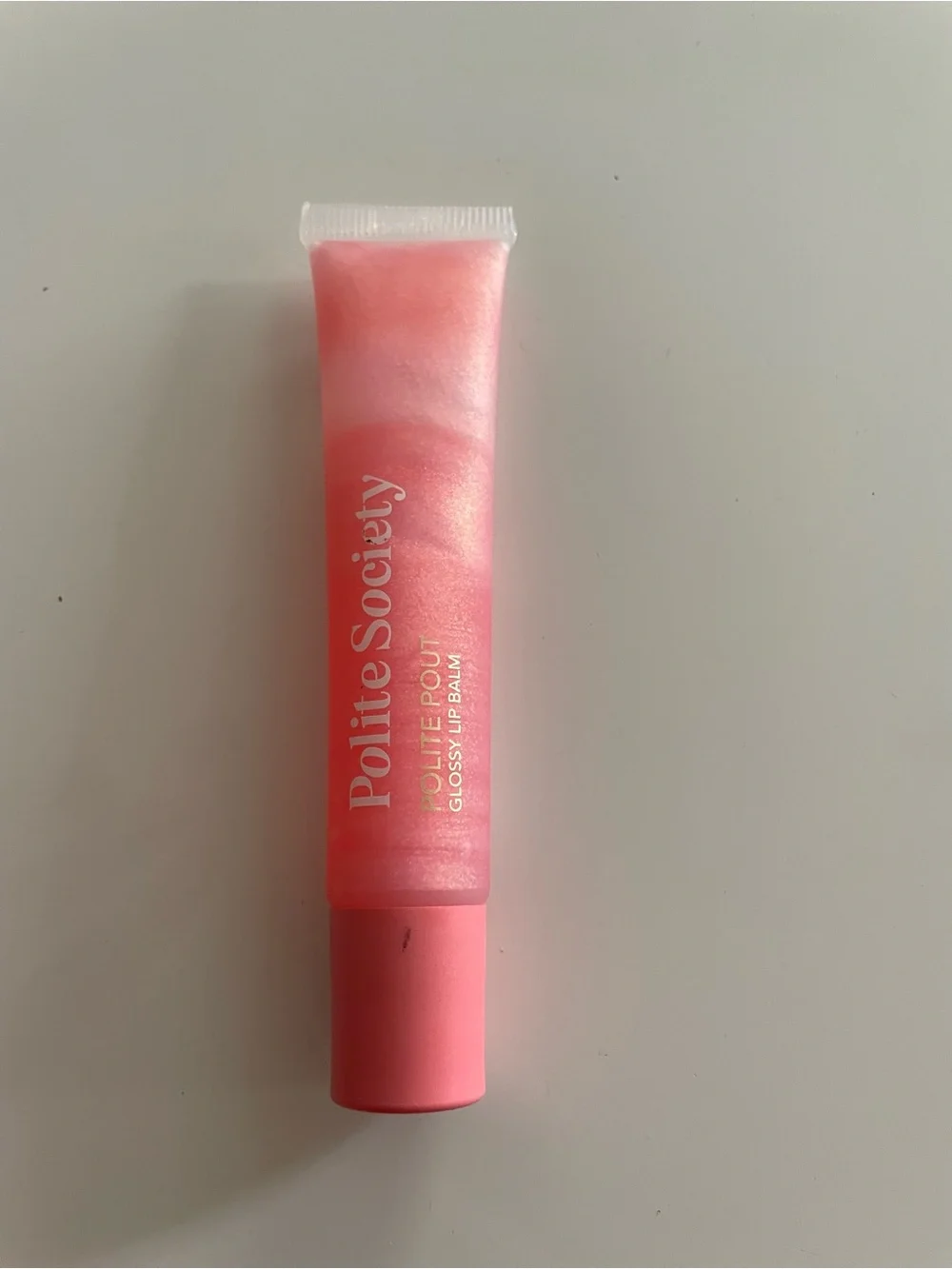 Polite Society Polite Pout Glossy Lip Balm - Peach Bellini